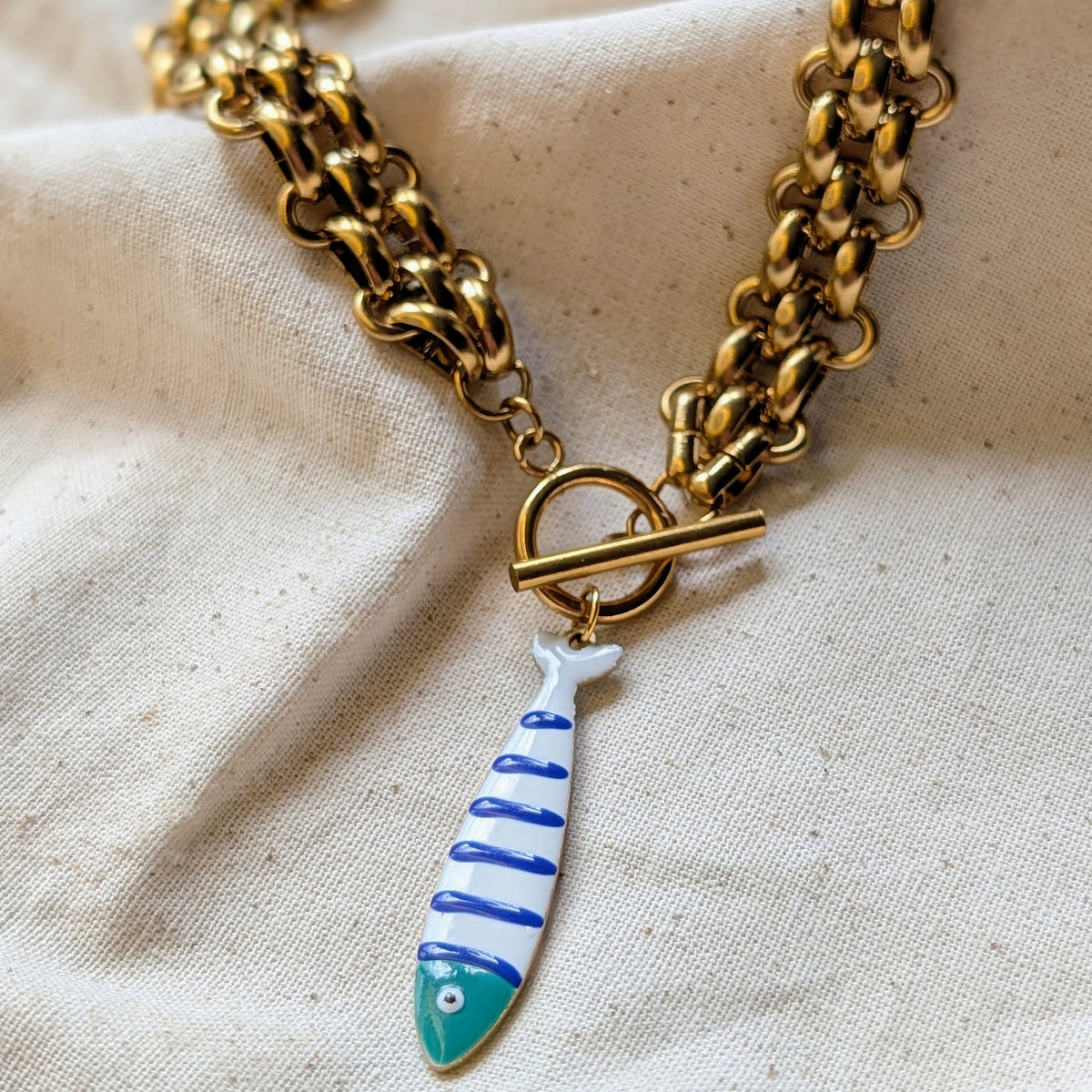 Limited Edition Striped Fish Necklace — Under the Sea Collection