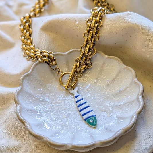 Limited Edition Striped Fish Necklace — Under the Sea Collection