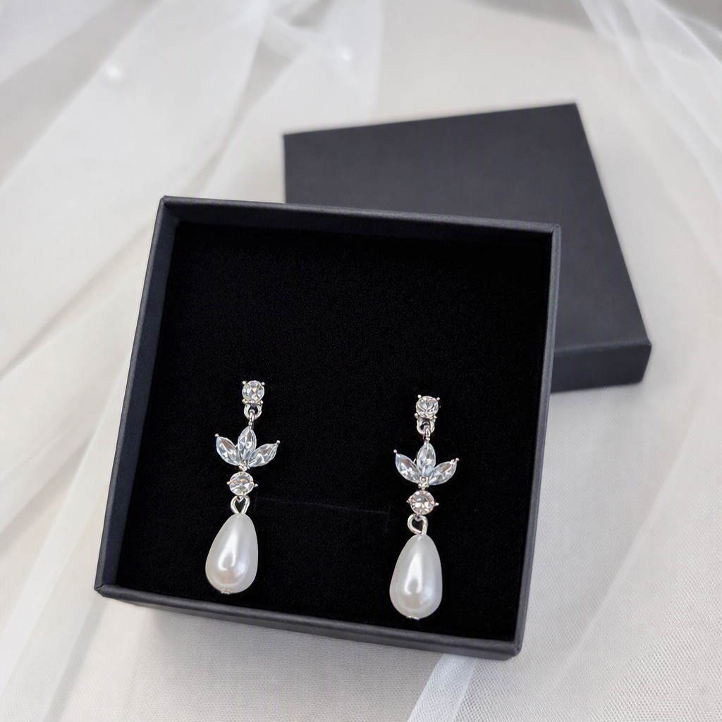 Pearl Blossom Droplet Earrings
