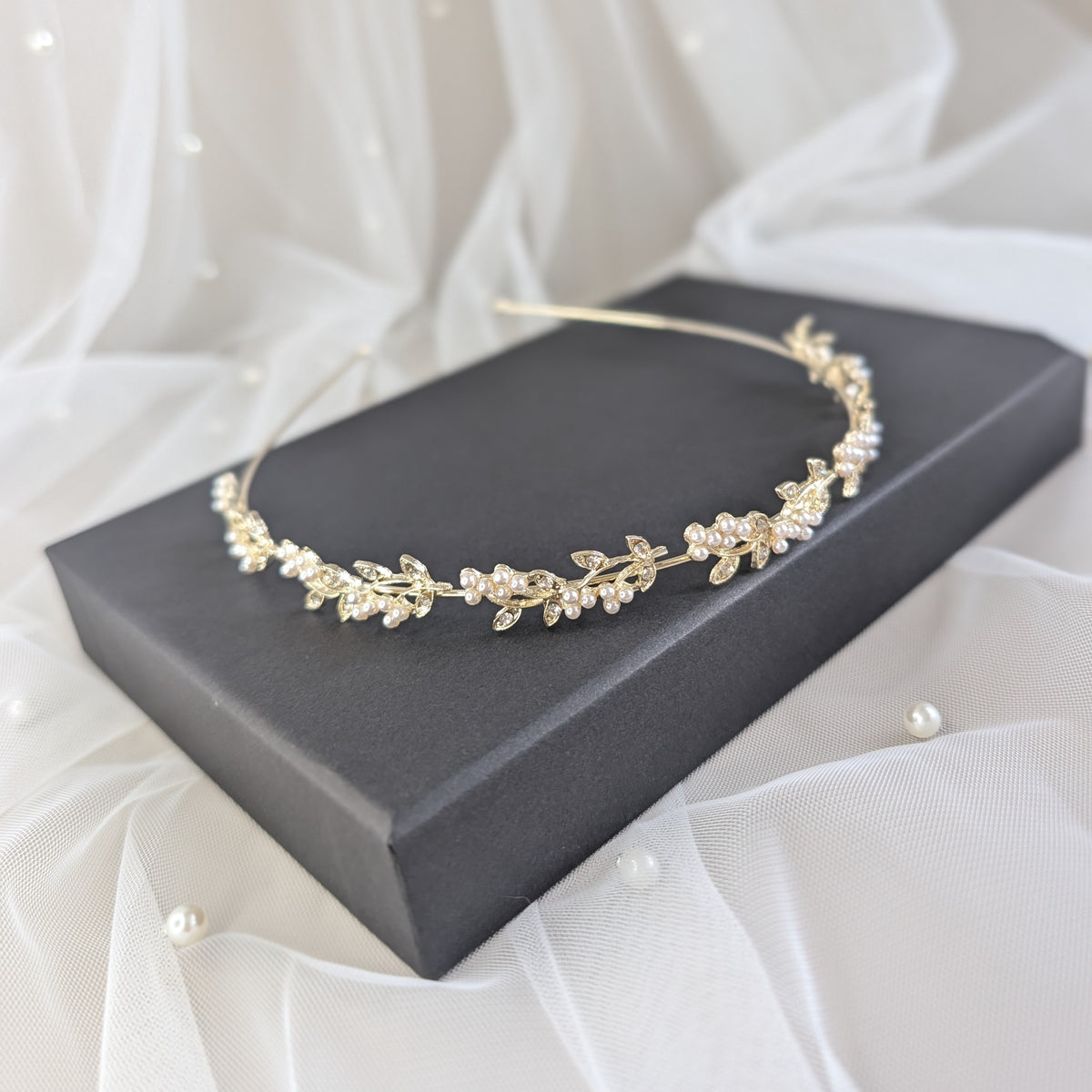 Gold Leaf Bridal Headband
