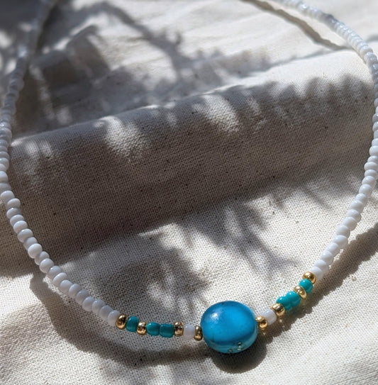 BLUE & GOLD LAYERING BEADS