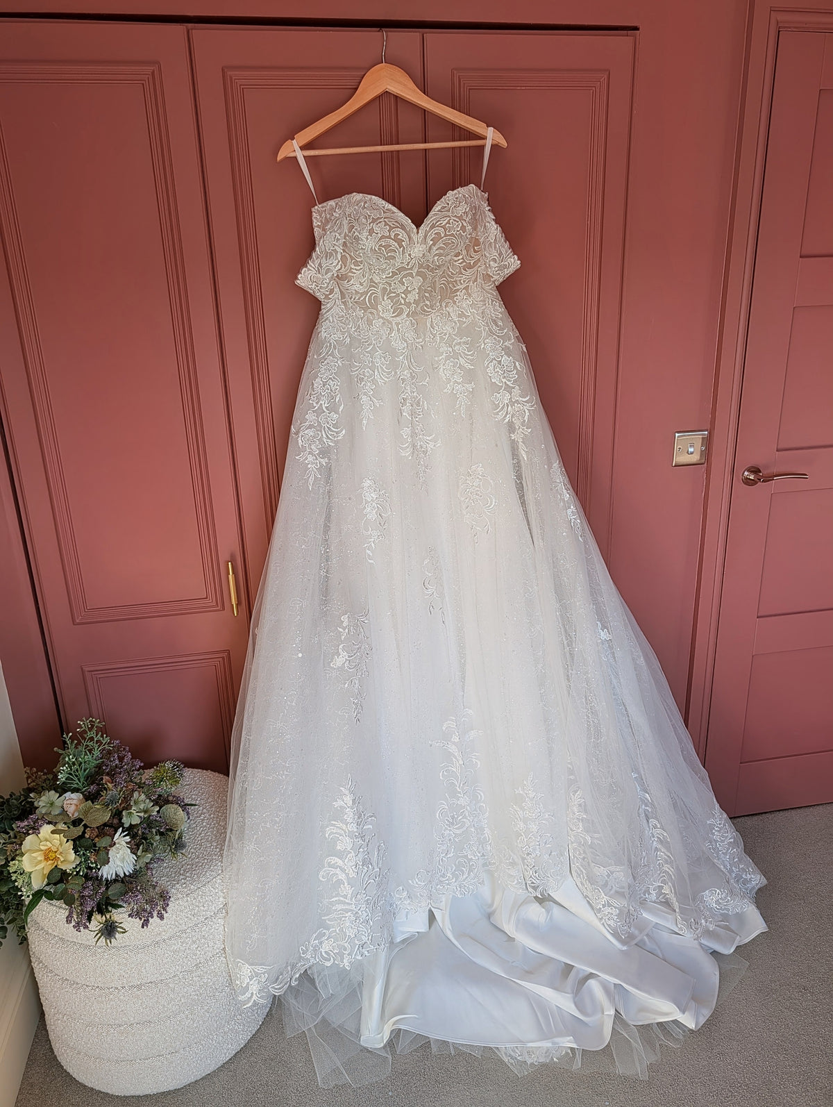 Abigail ~ Off The Shoulder Princess Wedding Gown