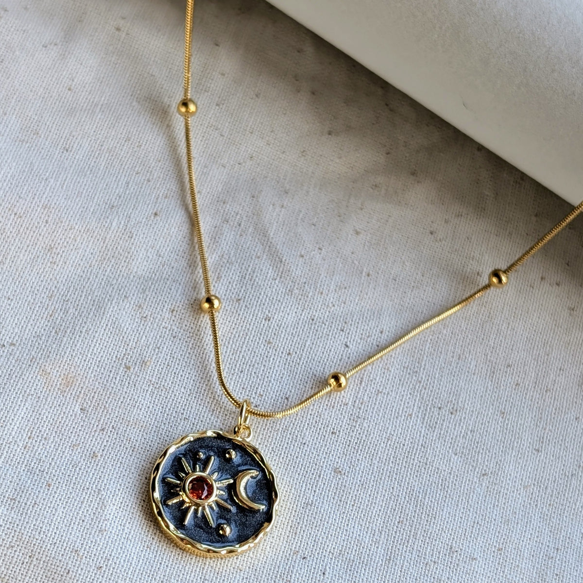 SOLAR ECLIPSE PENDANT NECKLACE
